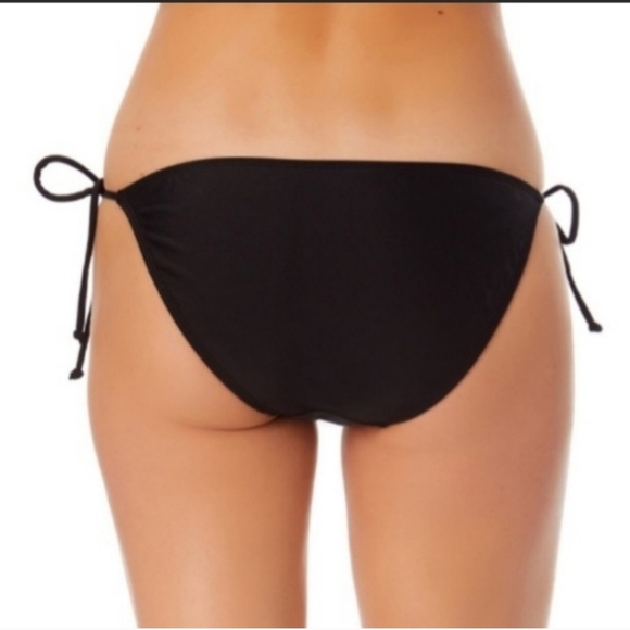 3/$15 - No Boundaries String Bikini Swimsuit Bottom, L, Black - Picture 2 of 5